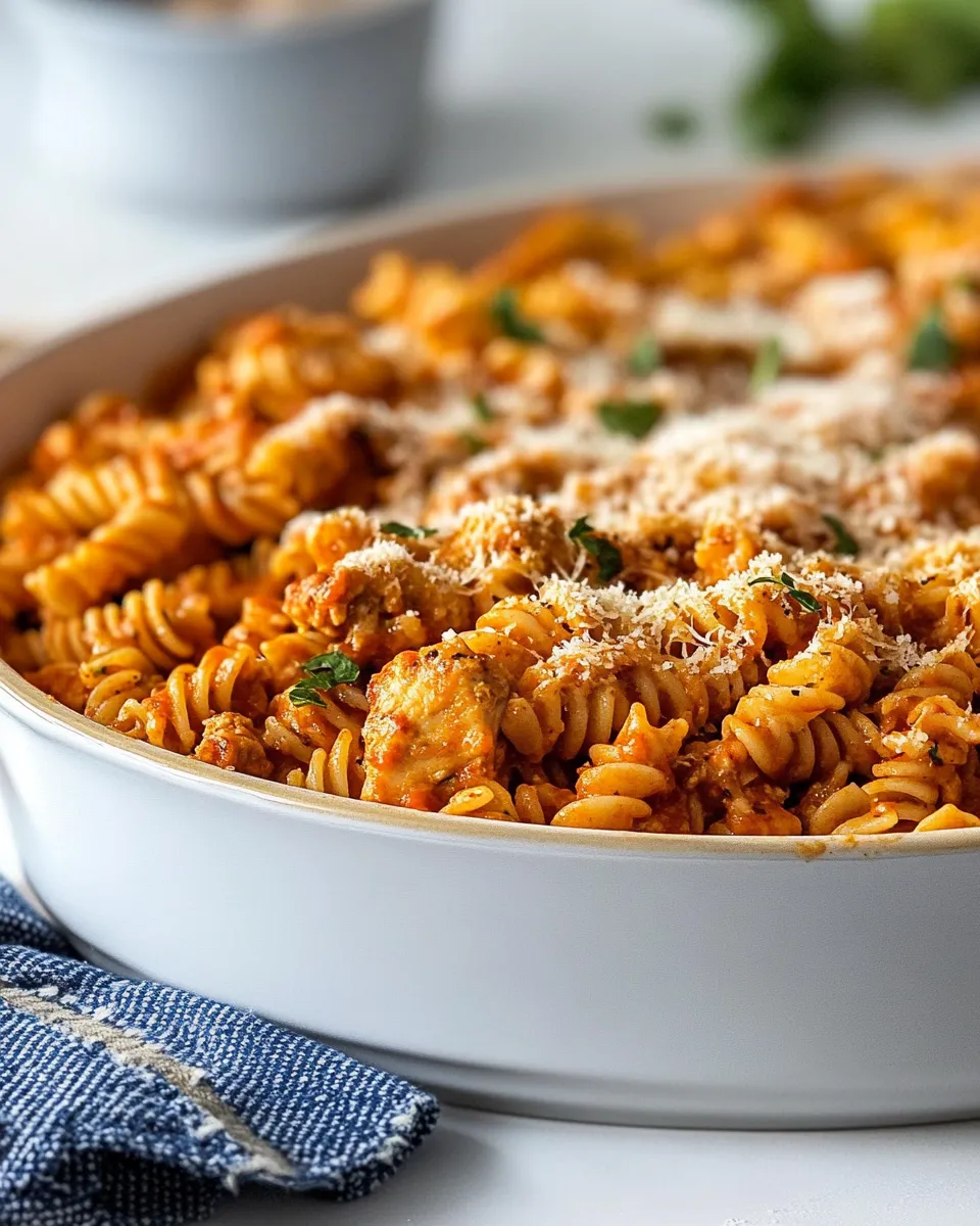 Classic No-Boil Chicken Parmesan Pasta Recipe dish photo