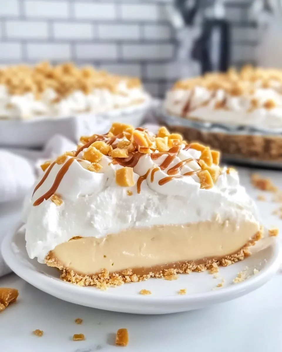 Delicious No Bake Butterscotch Pie picture