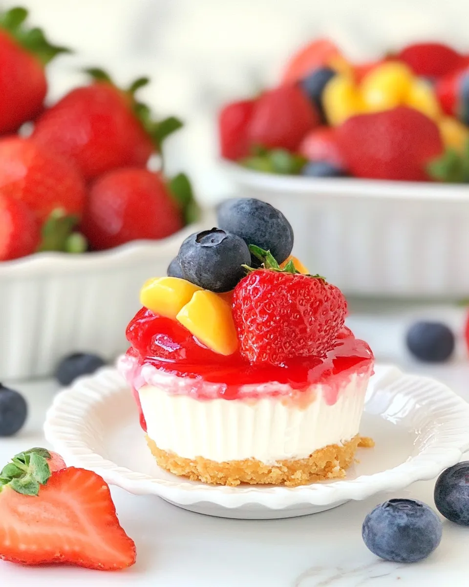 Classic No Bake Mini Cheesecake Recipe image