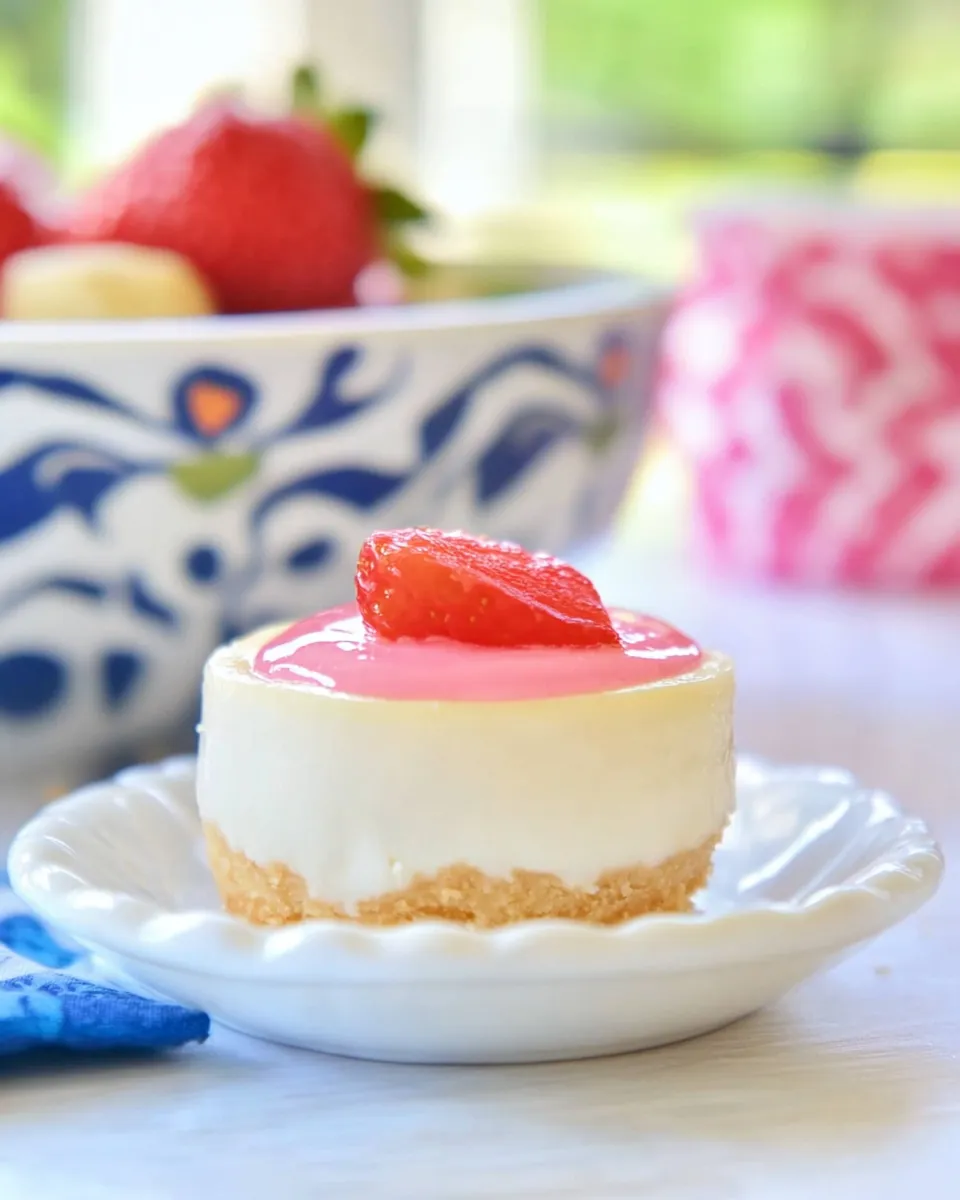Easy No Bake Mini Cheesecake Recipe recipe photo