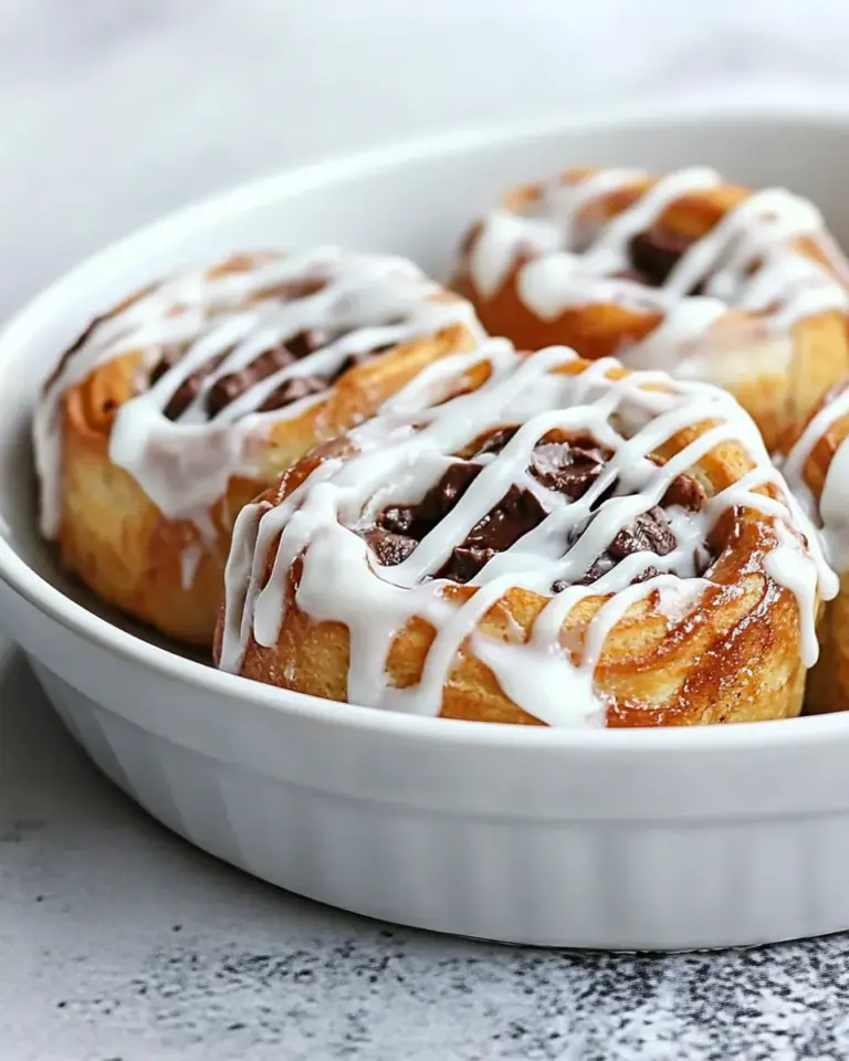 Homemade No Yeast Choc Chip Cinnamon Rolls recipe photo