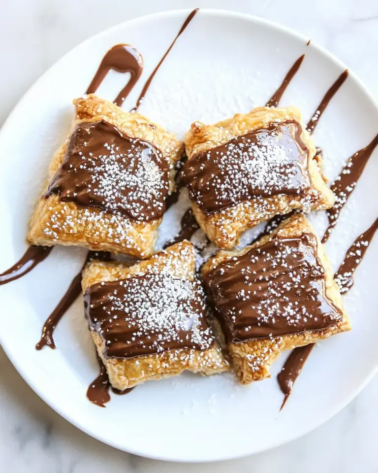 Homemade Nutella Smores Puff Pastry Pop Tarts. recipe photo