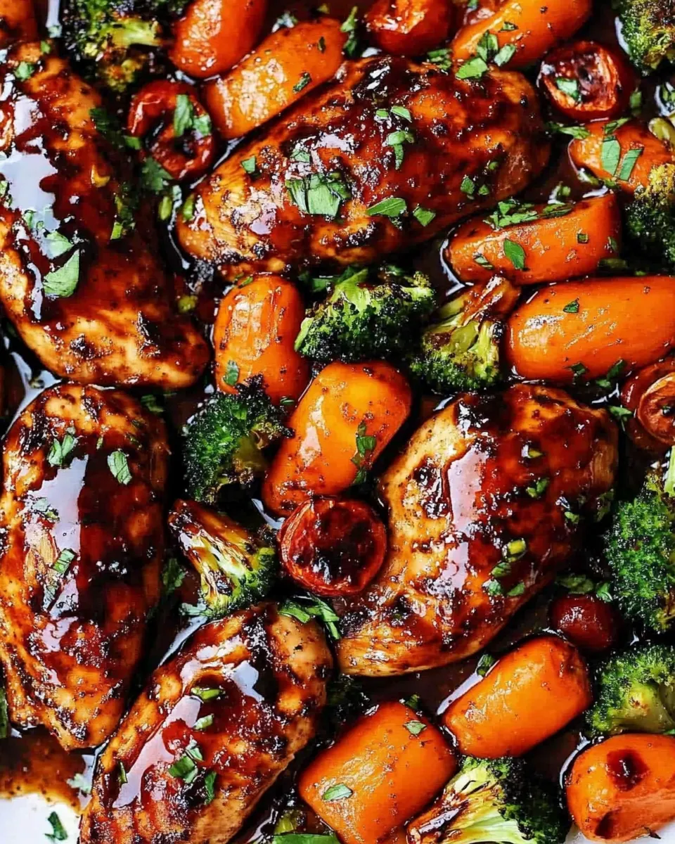 Homemade ONE PAN Balsamic Chicken and Veggies recipe photo