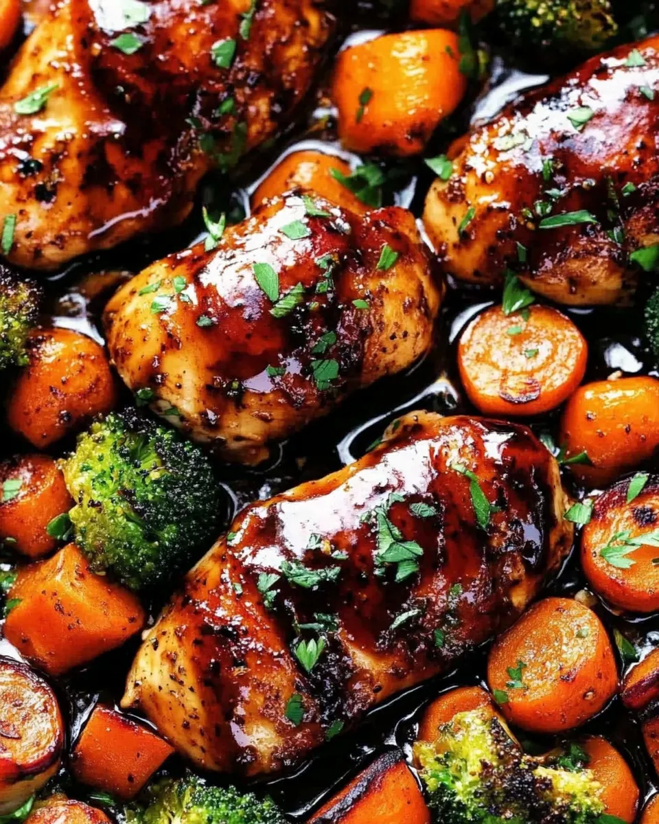 Classic ONE PAN Balsamic Chicken and Veggies dish photo