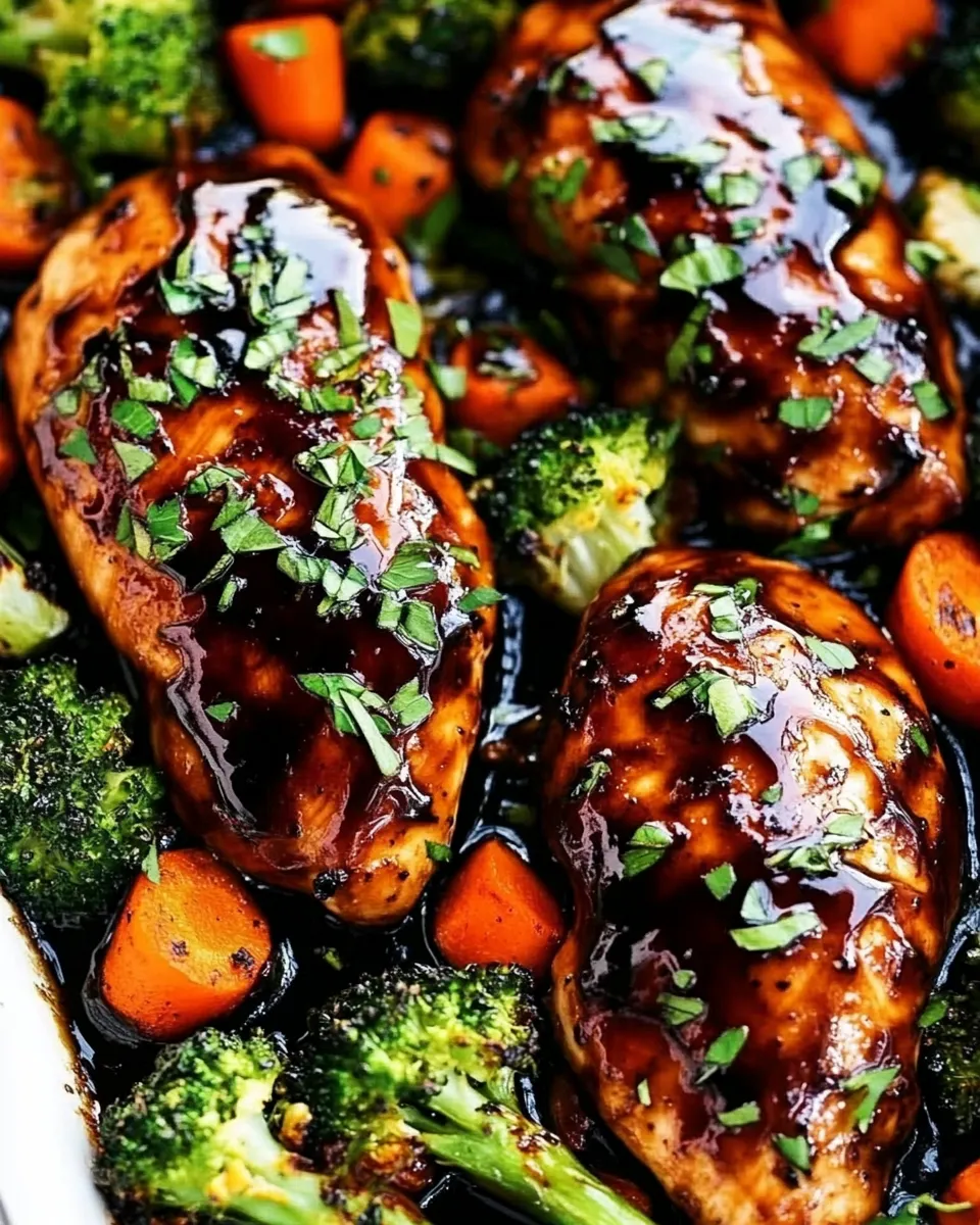 Delicious ONE PAN Balsamic Chicken and Veggies picture
