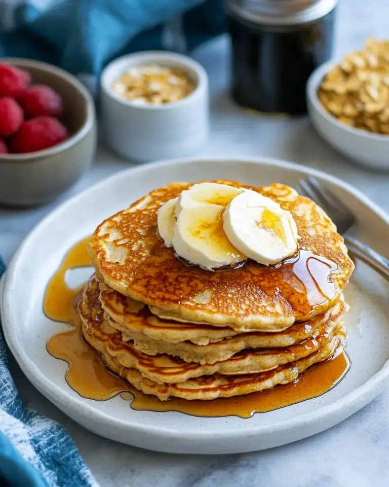 Homemade Oat Flour Pancakes photo