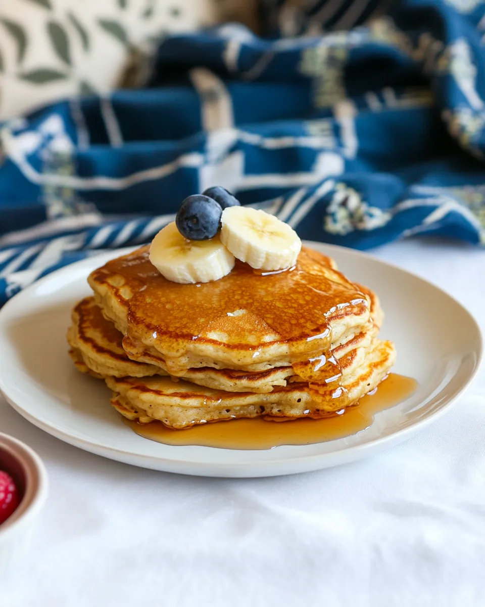 Easy Oat Flour Pancakes recipe photo