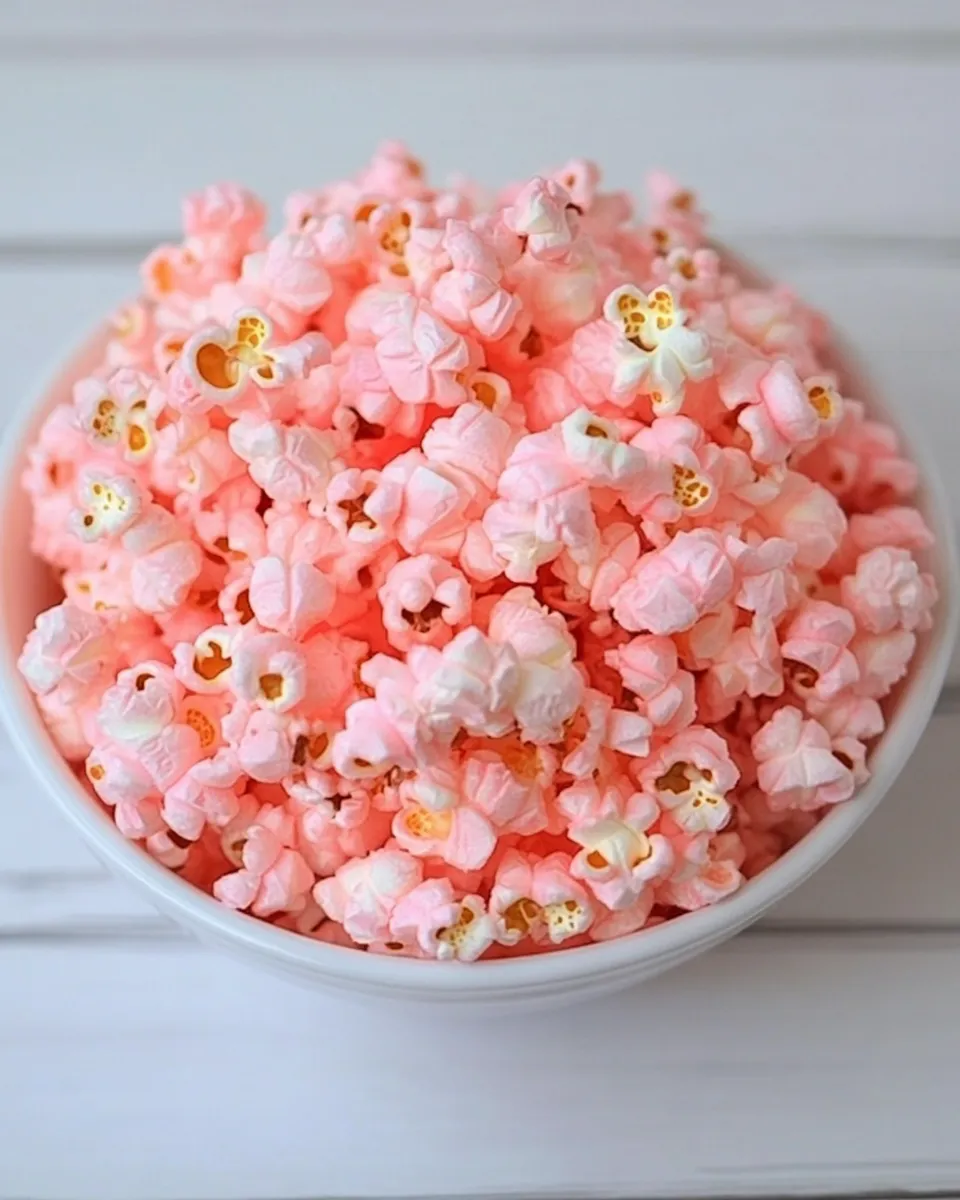 Delicious Old Fashioned Pink Popcorn image