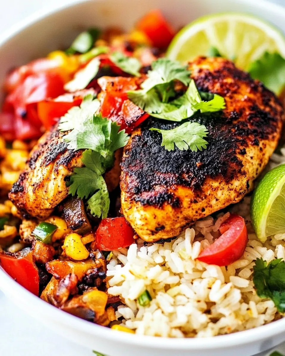 Tasty One Pan Southwest Blackened Cajun Chicken with Rice picture