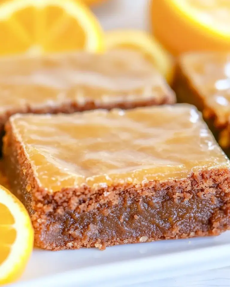Homemade Orange Brownies photo