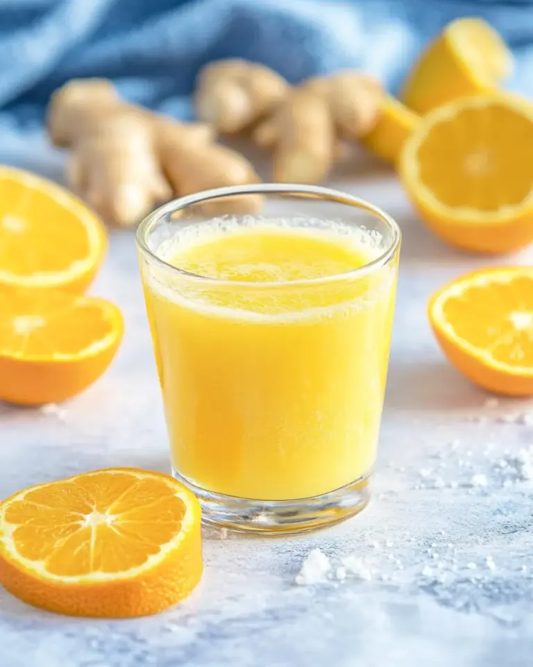 Homemade Orange Ginger Wellness Shot Recipe photo