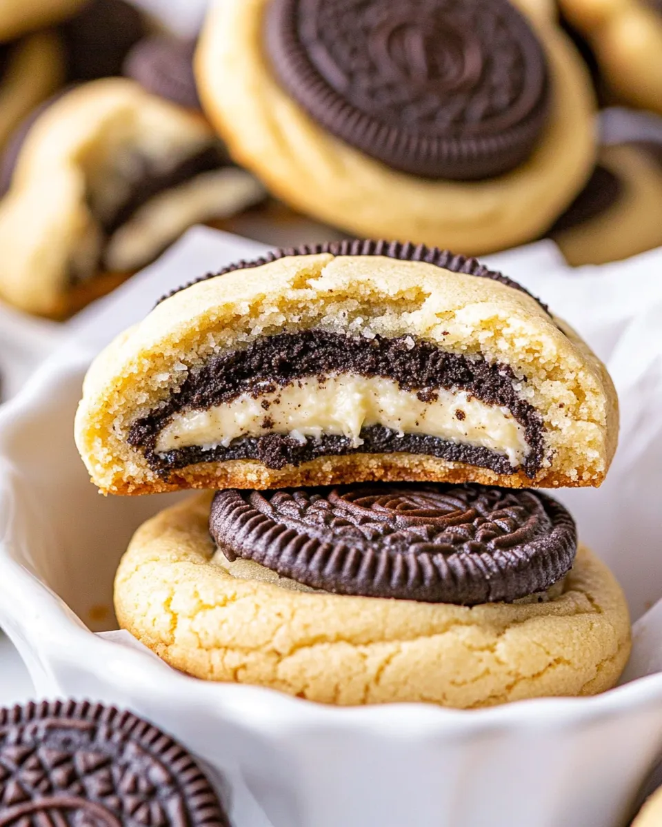 Homemade Oreo Stuffed Cookies photo