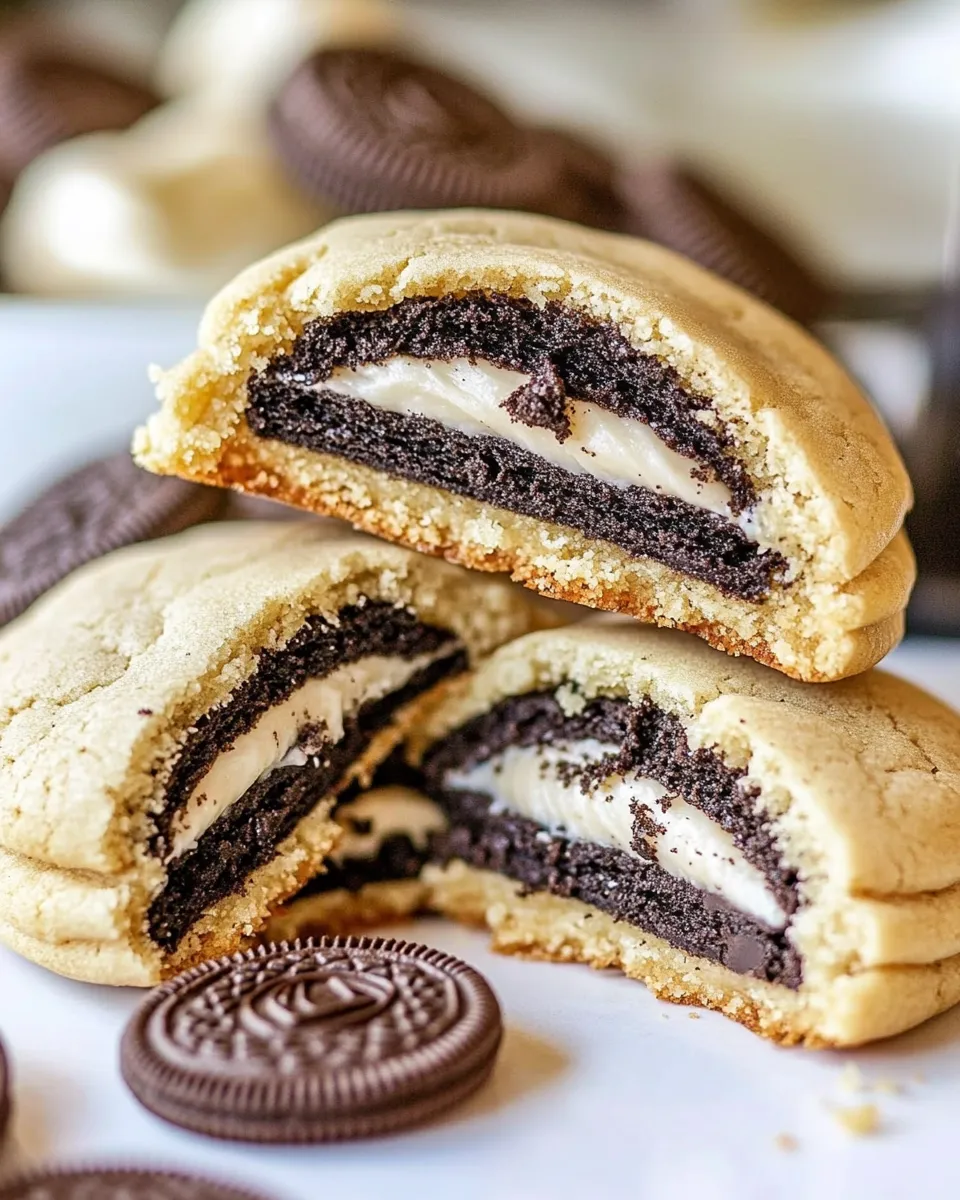 Delicious Oreo Stuffed Cookies dish photo