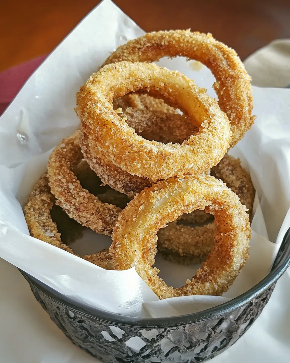Delicious Original Sonic Onion Rings (Easy Copycat Recipe) food shot