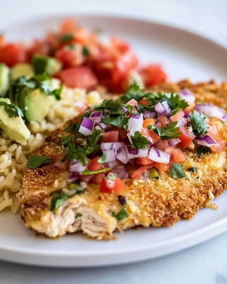 Classic Oven Baked Mexican Chicken Schnitzel image