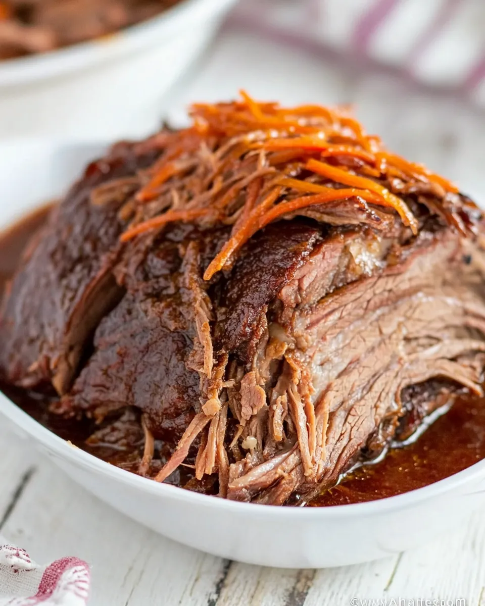 Homemade Oven Braised Texas Brisket photo