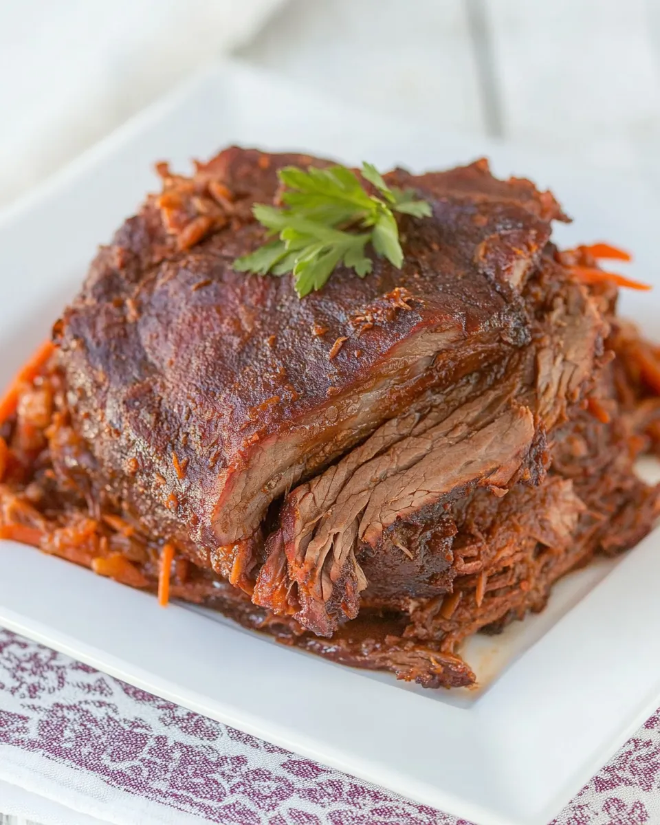 Easy Oven Braised Texas Brisket recipe photo