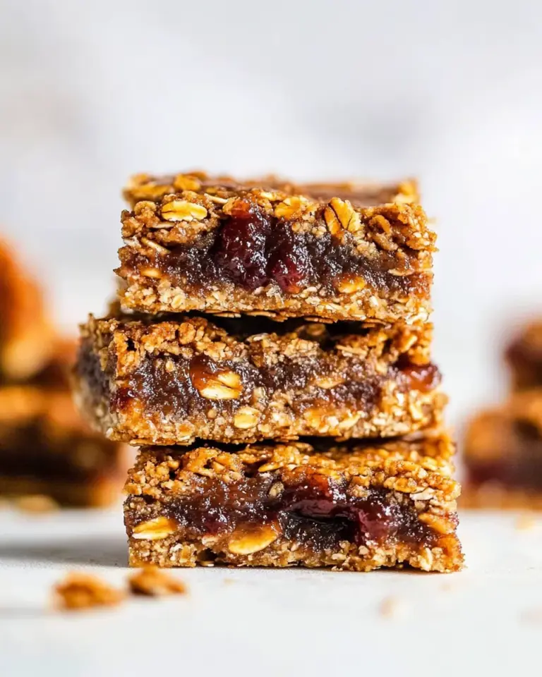 Homemade PB &J Healthy, Soft Oatmeal Breakfast Bars recipe photo