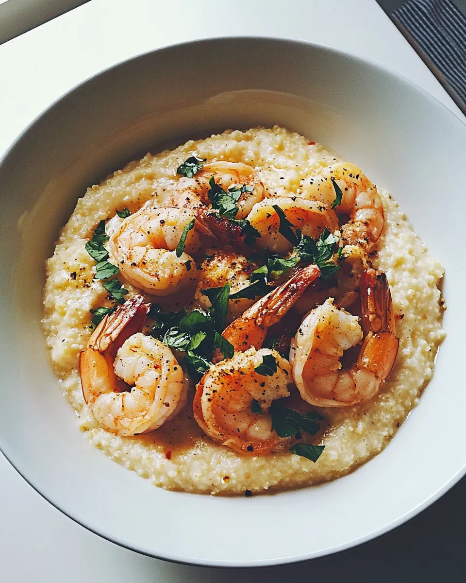 Easy Paleo Creole Shrimp with Cauliflower Grits recipe photo