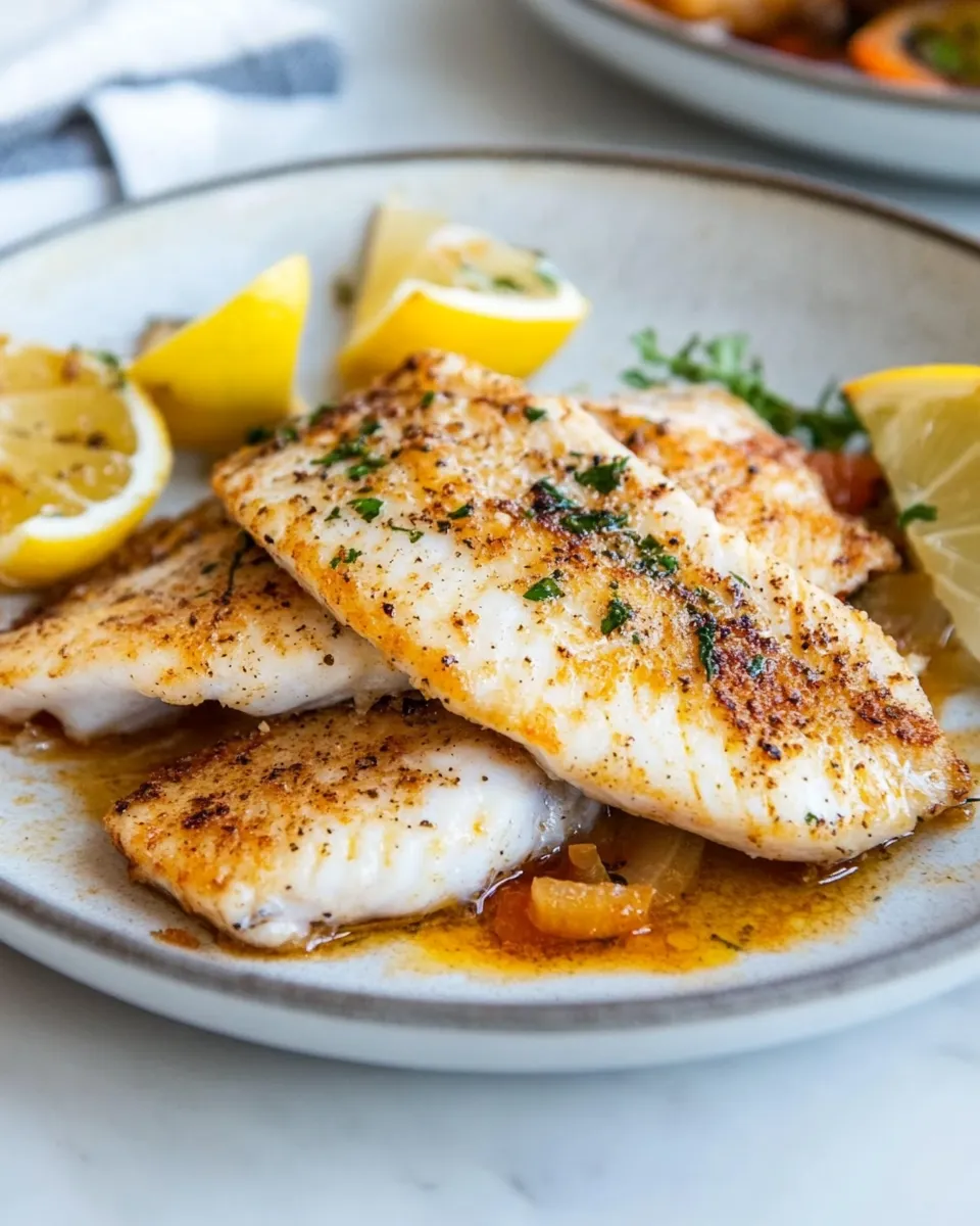 Easy Pan-Fried Tilapia dish photo