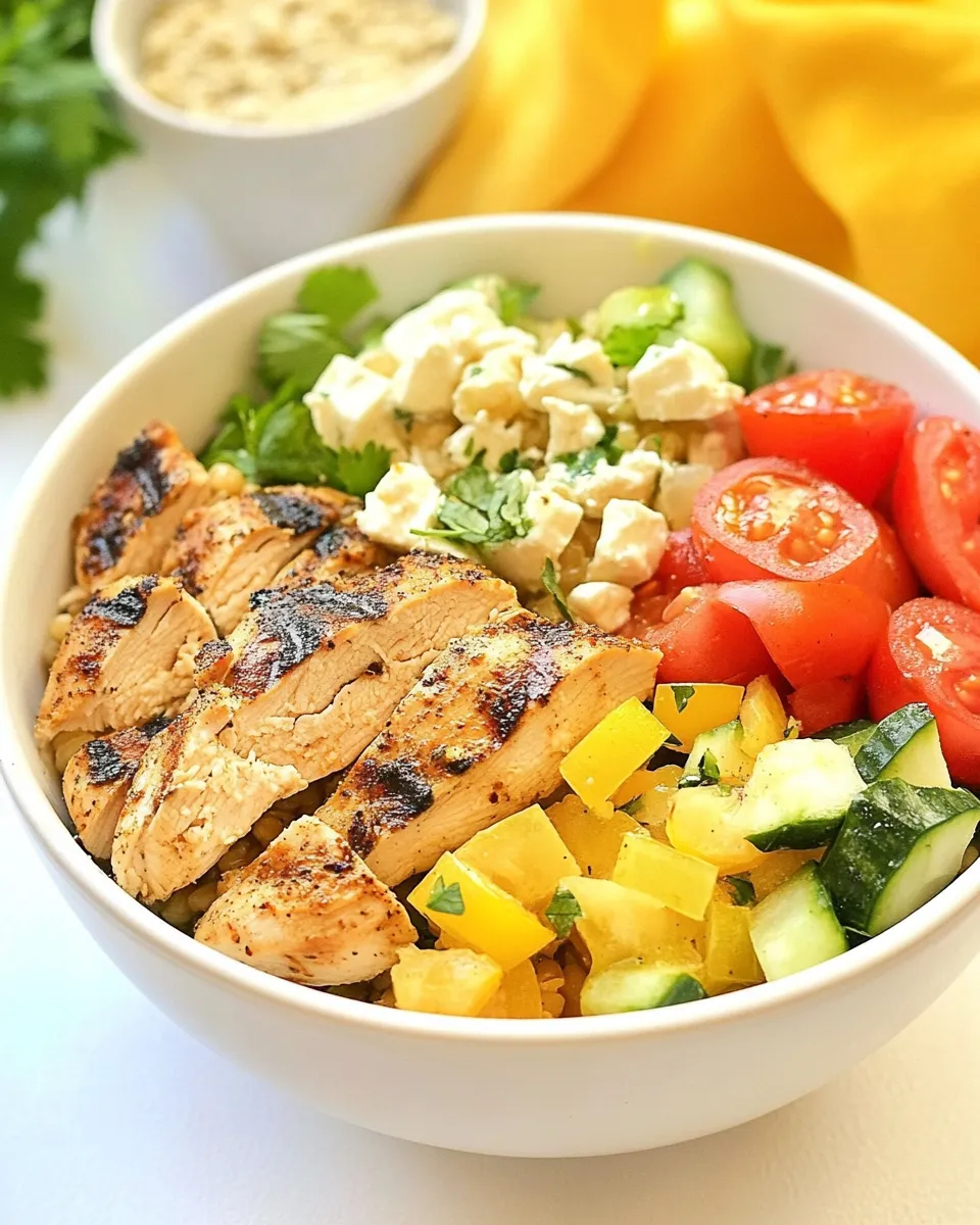Homemade Panera Mediterranean Grain Bowl with Chicken recipe photo