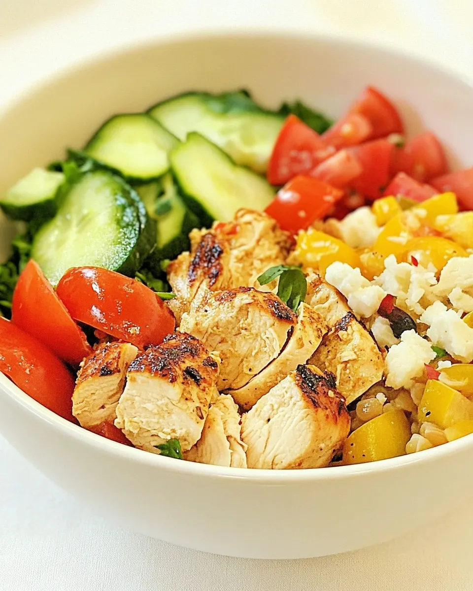 Classic Panera Mediterranean Grain Bowl with Chicken dish photo