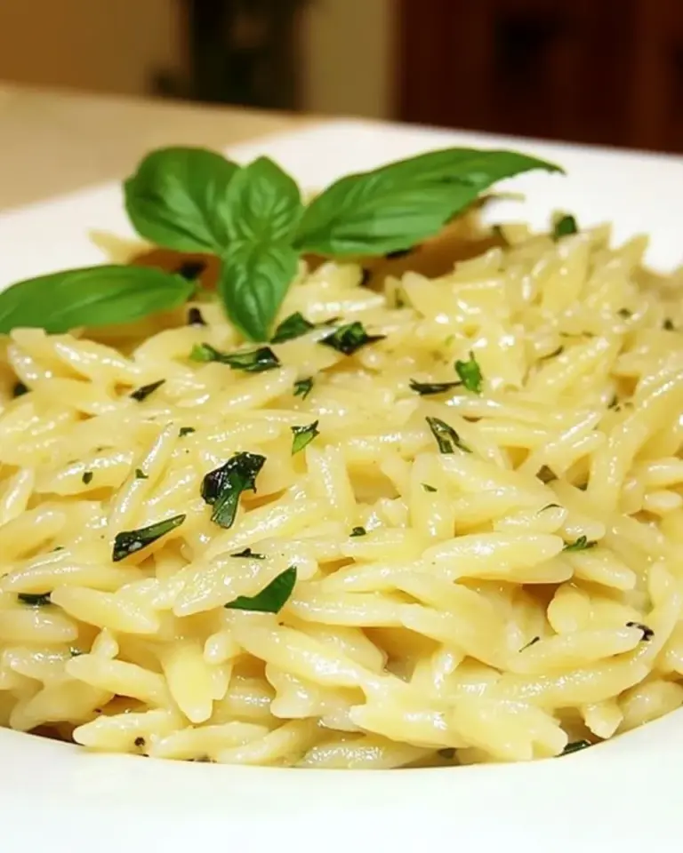 Homemade Parmesan Basil Orzo recipe photo