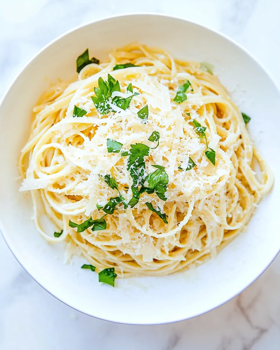 Classic Parmesan Garlic Linguine Pasta image