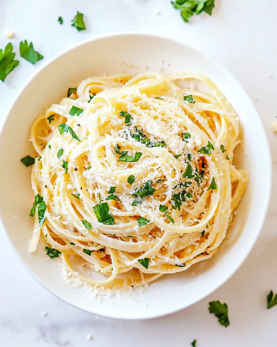 Easy Parmesan Garlic Linguine Pasta recipe photo