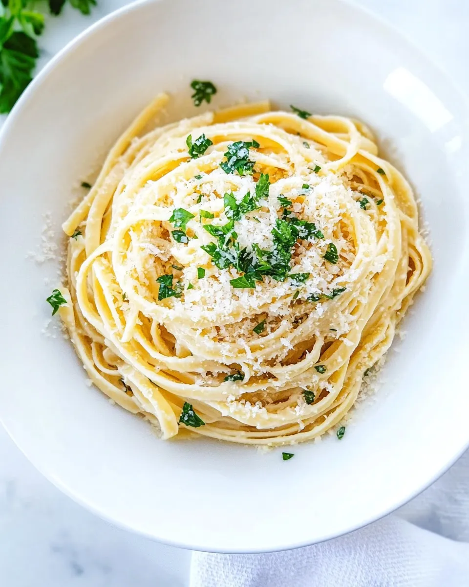 Delicious Parmesan Garlic Linguine Pasta dish photo