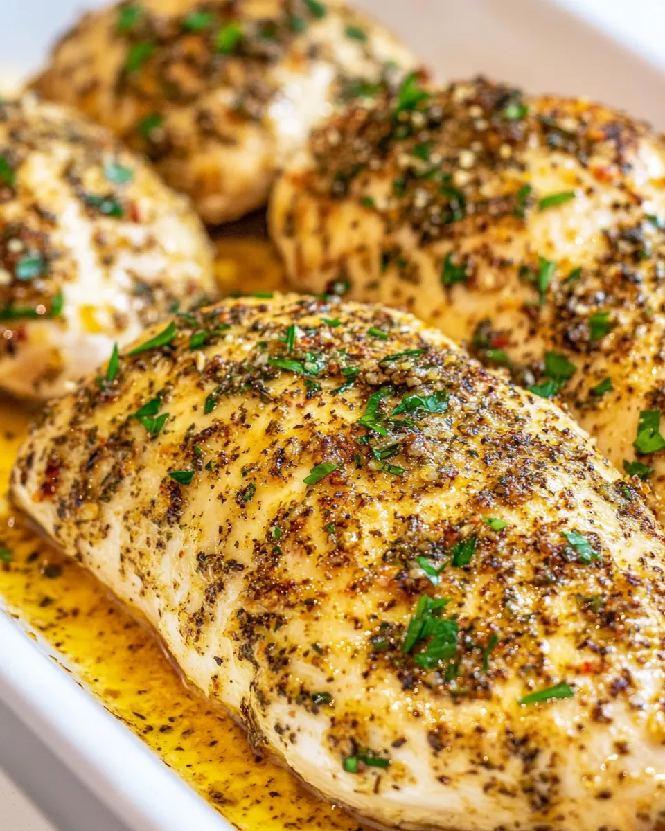 Easy Parmesan Herb Chicken food shot