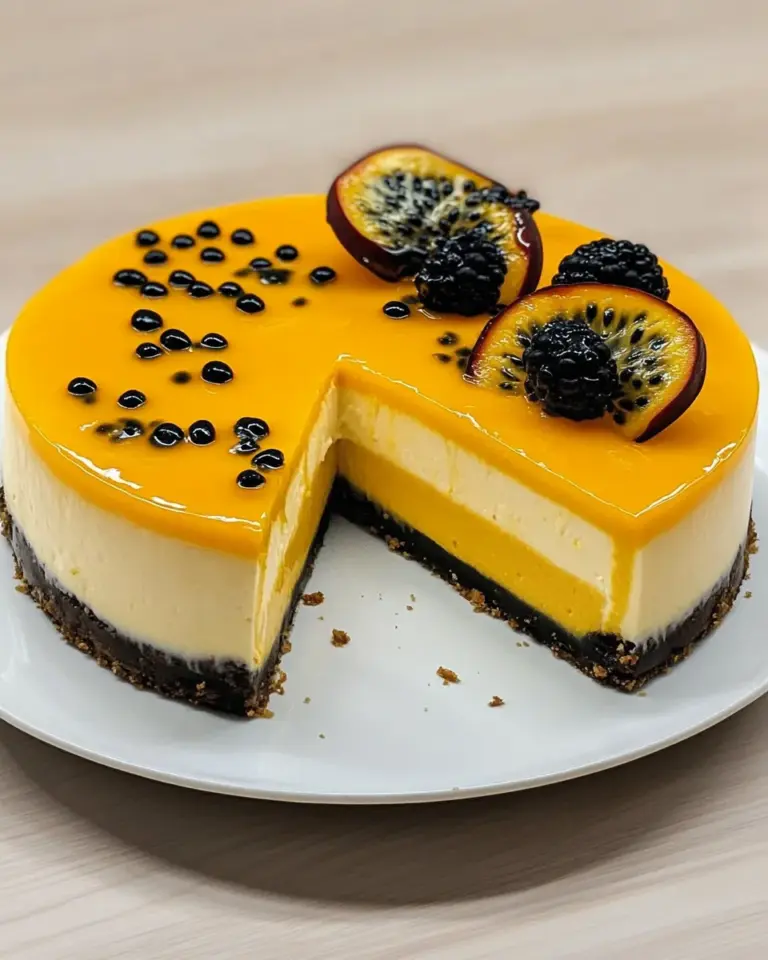 Homemade Passion Fruit (Lilikoi) Cheesecake recipe photo
