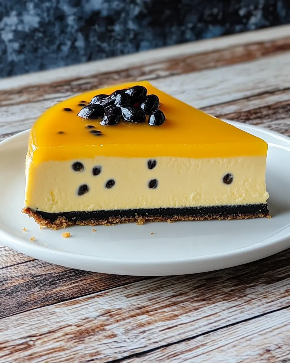 Classic Passion Fruit (Lilikoi) Cheesecake dish photo