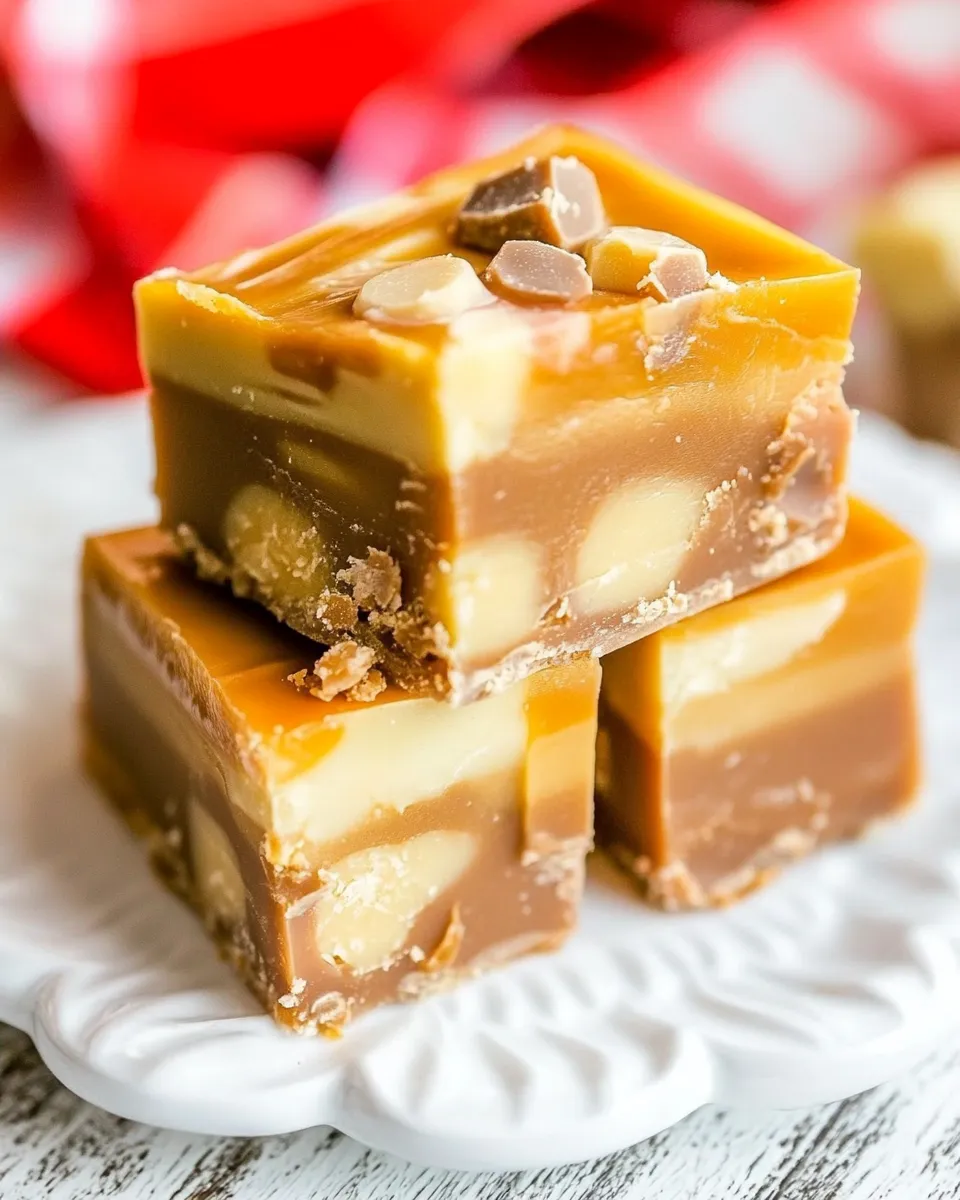 Delicious Payday Fudge food shot