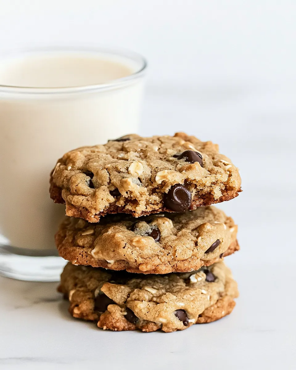 Delicious Peanut Butter-Oatmeal Chocolate Chip Cookies photo