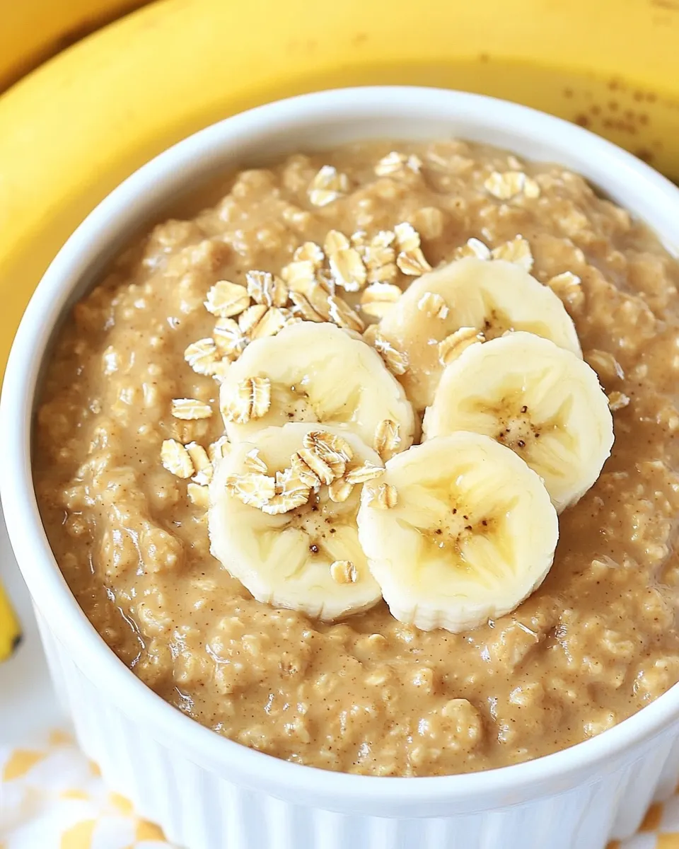 Delicious Peanut Butter Banana Crockpot Oatmeal picture