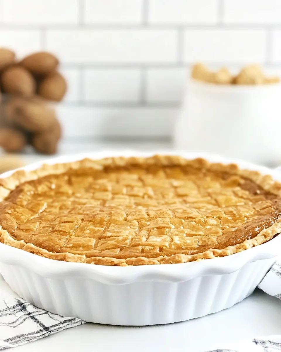 Homemade Peanut Butter Chess Pie recipe photo