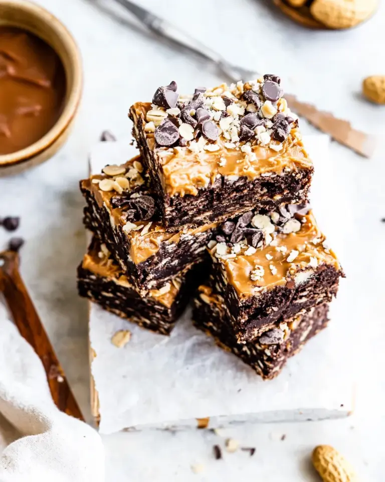 Homemade Peanut Butter Chocolate Crunch Bars photo