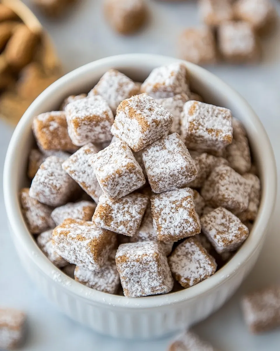 Homemade Peanut Butter Snickerdoodle Muddy Buddies photo