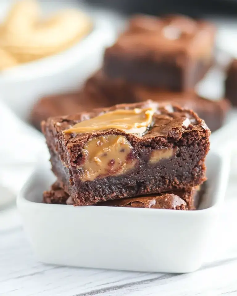 Homemade Peanut Butter and Jelly Brownies photo