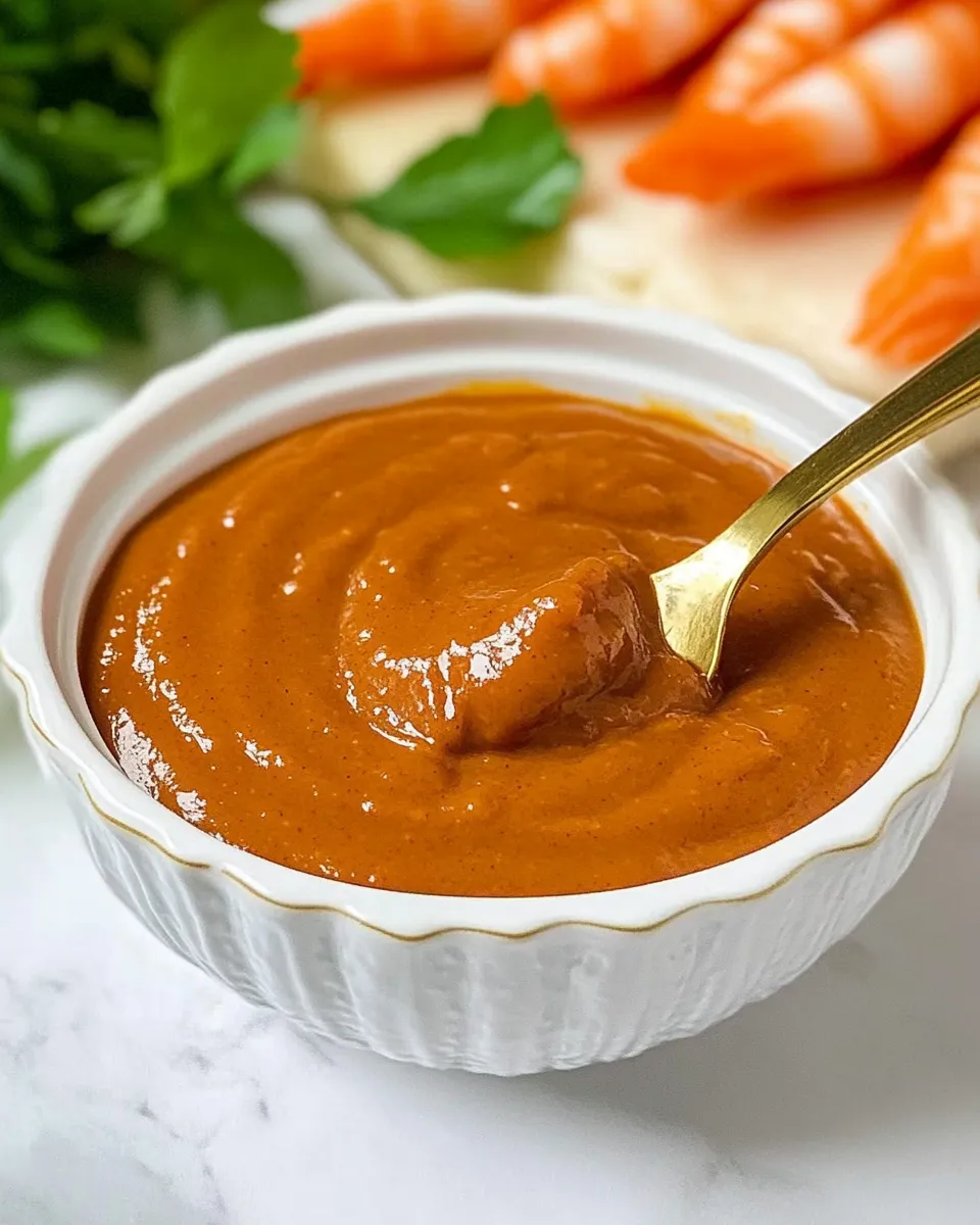 Homemade Peanut Sauce for Spring Rolls recipe photo