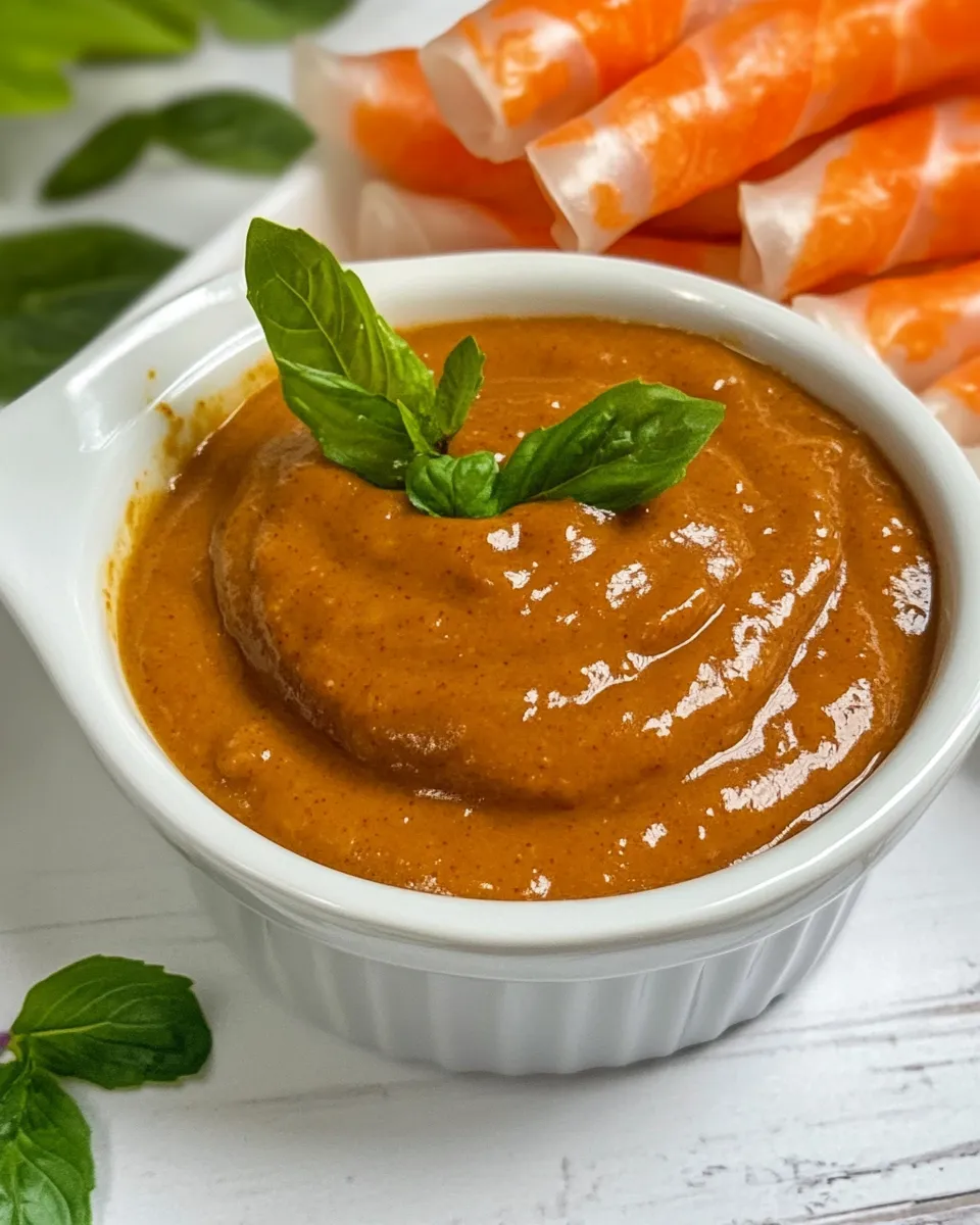 Classic Peanut Sauce for Spring Rolls dish photo