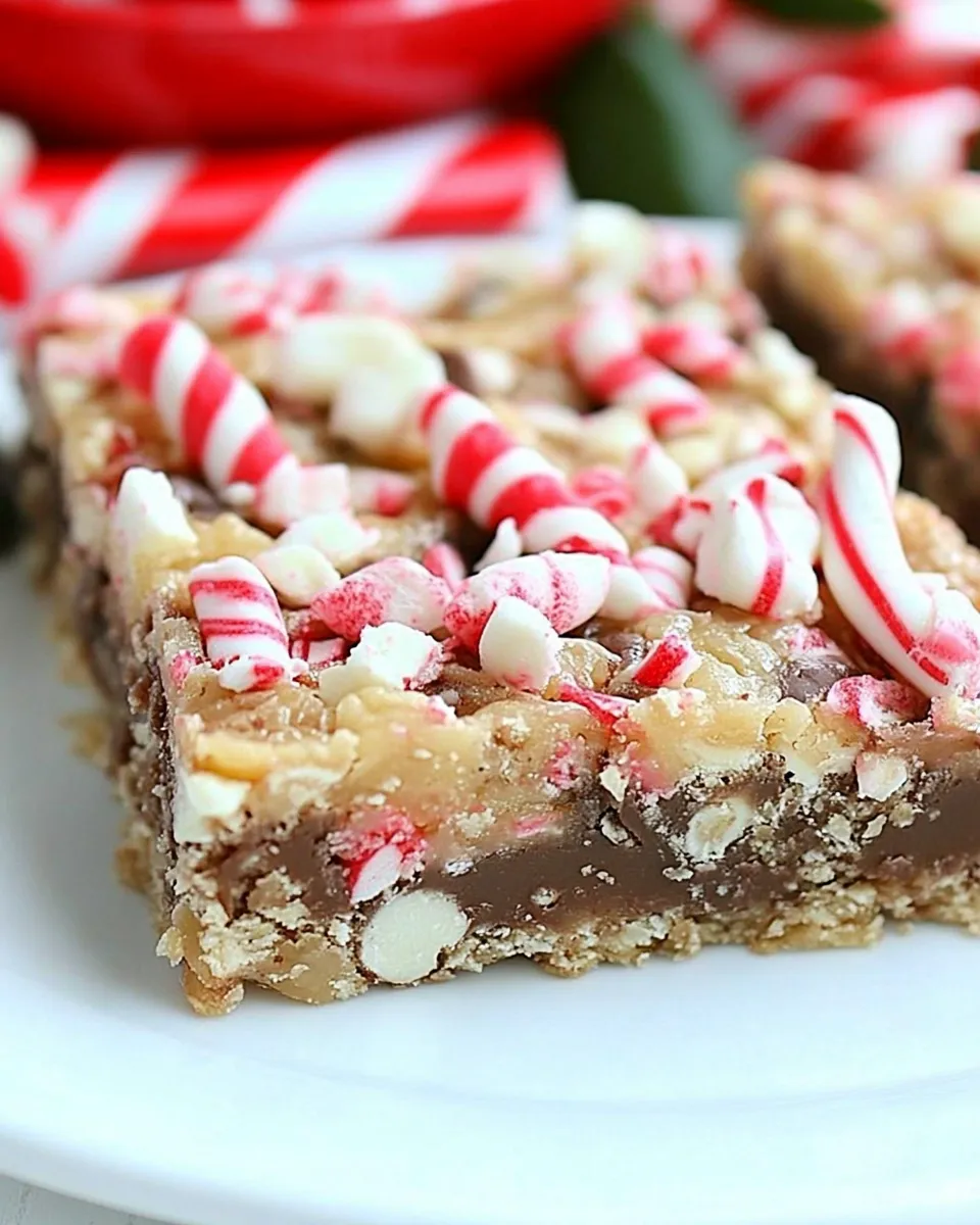 Delicious Peppermint Magic Bars shot