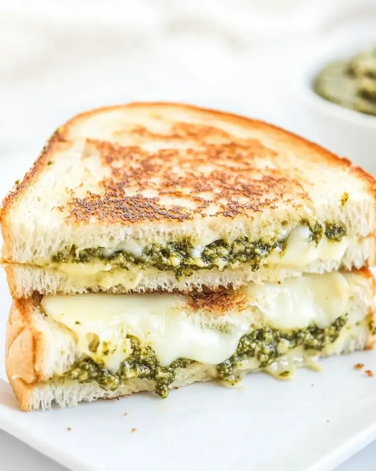 Homemade Pesto Grilled Cheese Sandwich photo