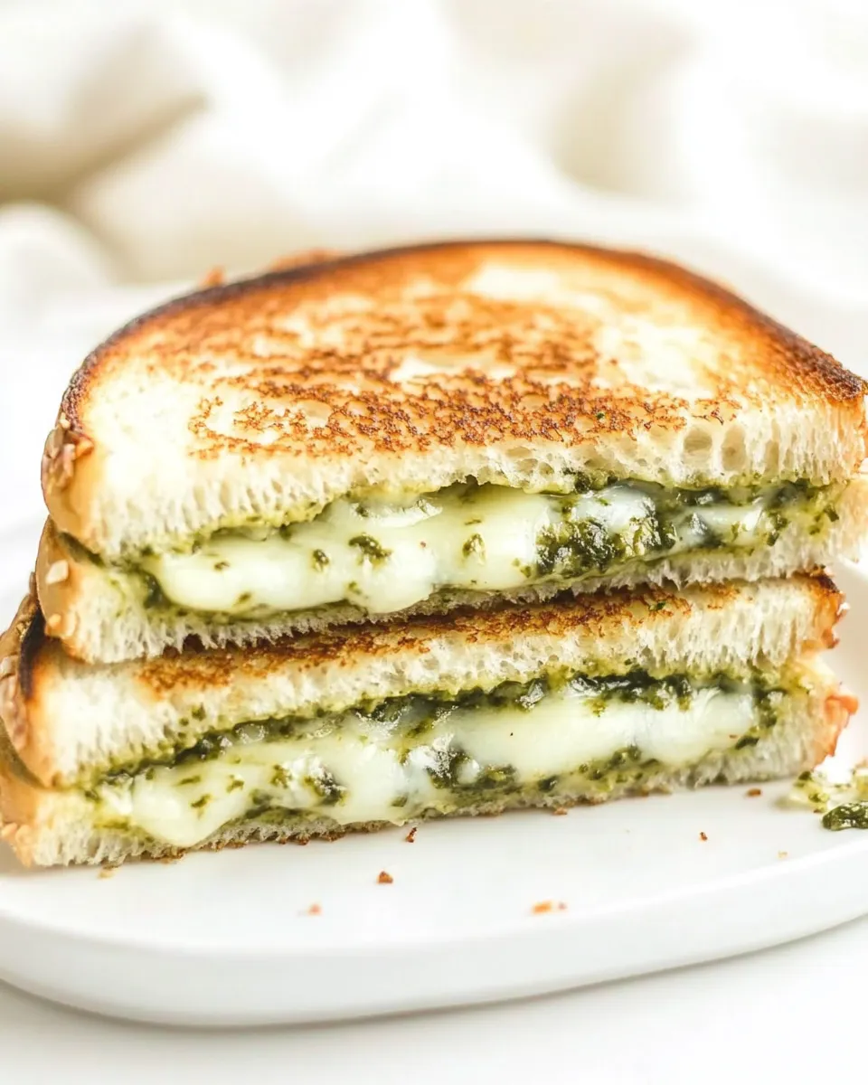 Classic Pesto Grilled Cheese Sandwich image