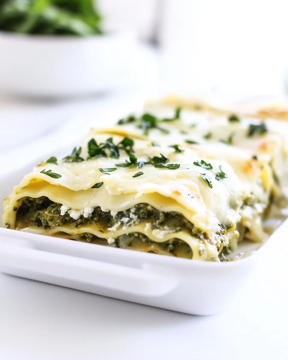 Classic Pesto Lasagna Roll Ups dish photo