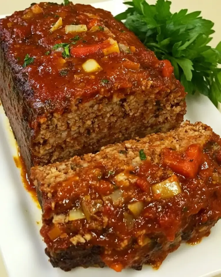 Homemade Pesto Meatloaf recipe photo