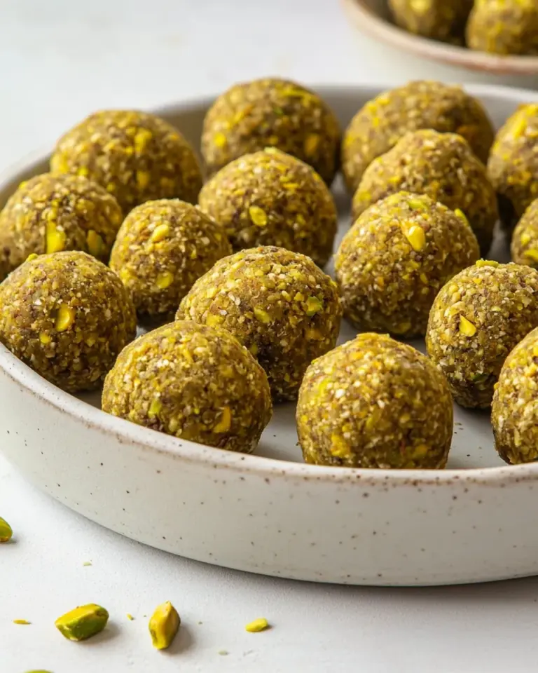 Homemade Pistachio Protein Balls recipe photo