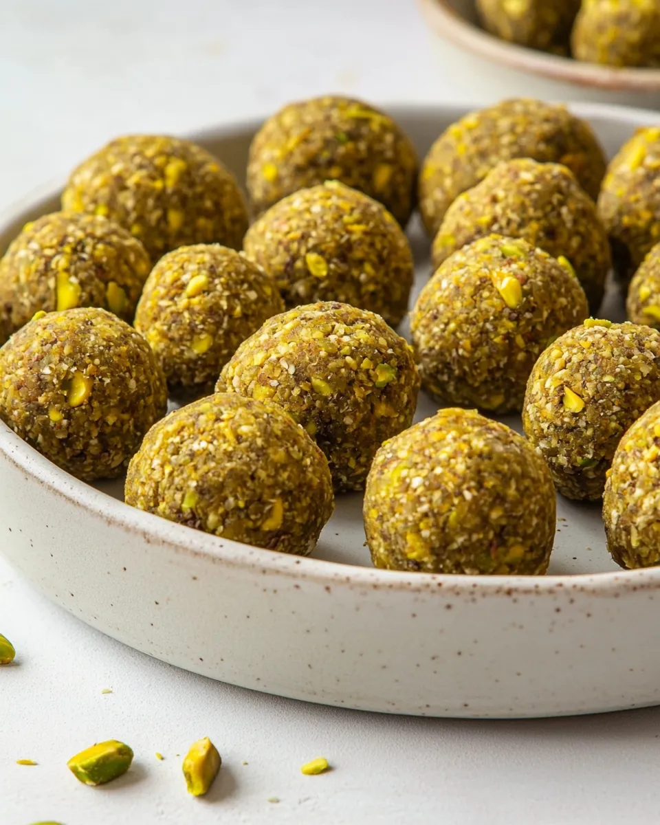 Homemade Pistachio Protein Balls recipe photo