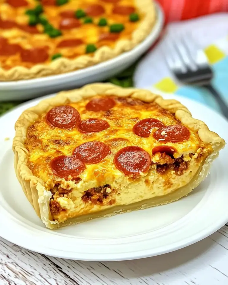 Homemade Pizza Quiche photo